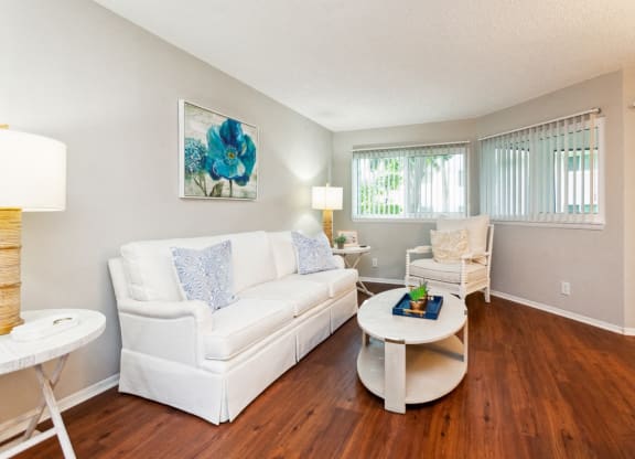 Model Living Room at The Villages of Banyan Grove, Florida, 33436