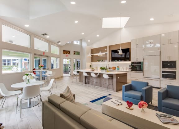 Resident clubhouse at The Villages Apartment of Banyan Grove Apartments in Boynton Beach FL