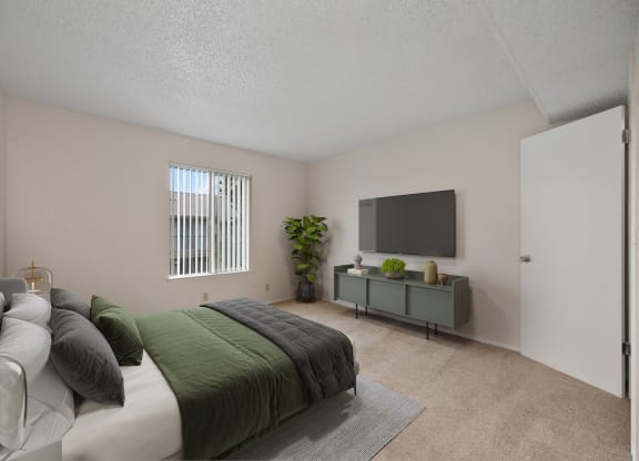 Contemporary Bedroom at Breckenridge Village Apartments, California, 95823