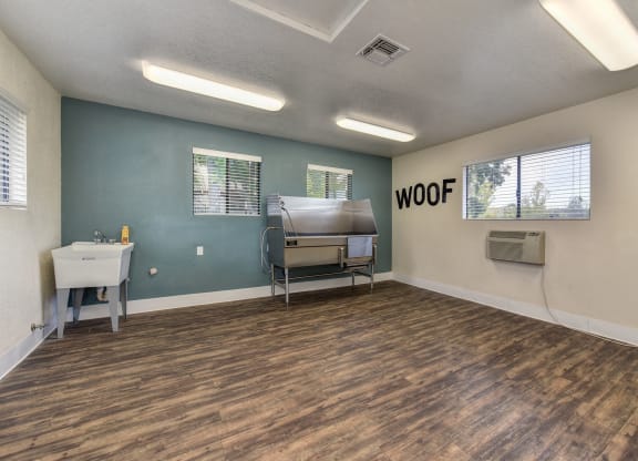 Dog Spa Tub with Sink at Rocklin Manor  Apartments, Rocklin  , California