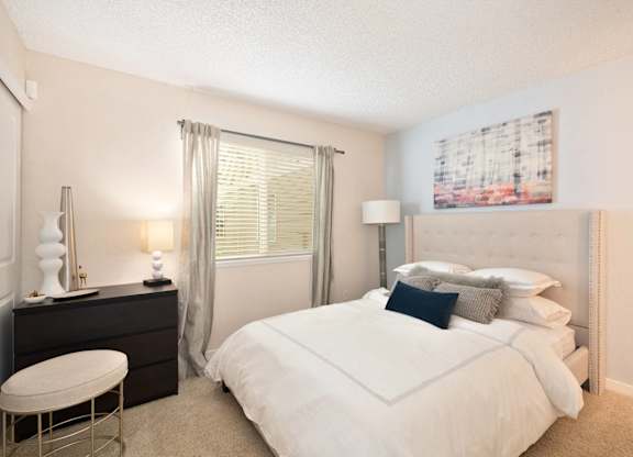 Comfortable Bedroom With Large Window at Hidden Oaks Apartments, Citrus Heights, 95621