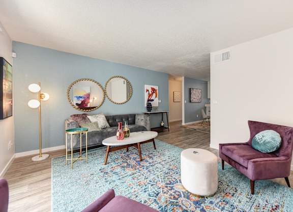 Living Room at The Legacy Apartments, California
