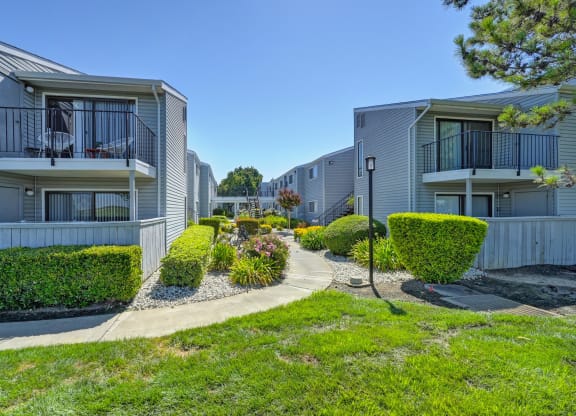 Exterior area at Silverstone Apartments, Davis 95618