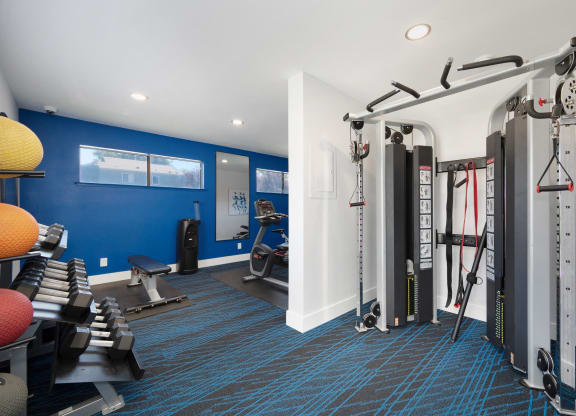 On-Site Fitness Center at Silverstone Apartments, California, 95618