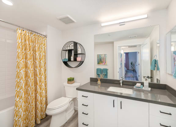 Luxurious Bathroom at Sierra Gateway Apartments, California
