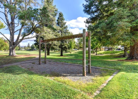 Nearby neighborhood park with monkey bars at Vineyard Terrace Apartments, Napa, CA