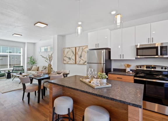 Open Kitchen Floor Design at Current by Lotus, Utah