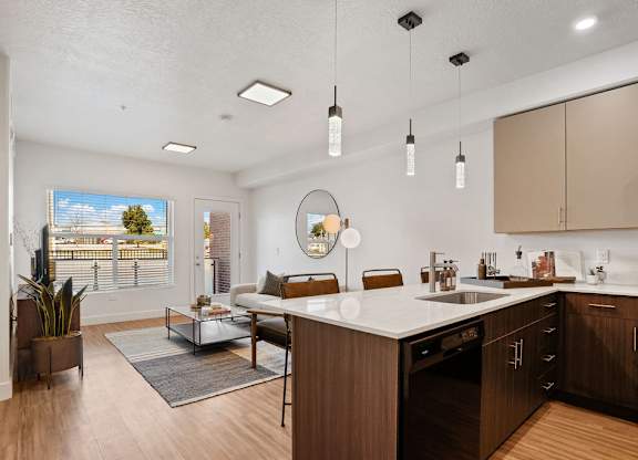 Kitchen Space at Lotus Anthem Apartments, Clearfield, Utah
