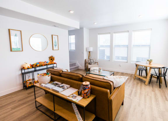 Decorated Living Room With Natural Light at Current by Lotus, Ogden, UT, Utah