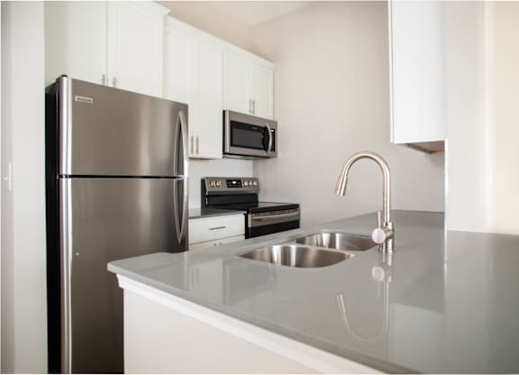 Updated Cypress Kitchen at Sand Creek Woods Apartments, Fishers, 46037