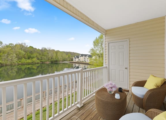 Private Balcony at Aspen Lakes Apartments, Indianapolis, Indiana