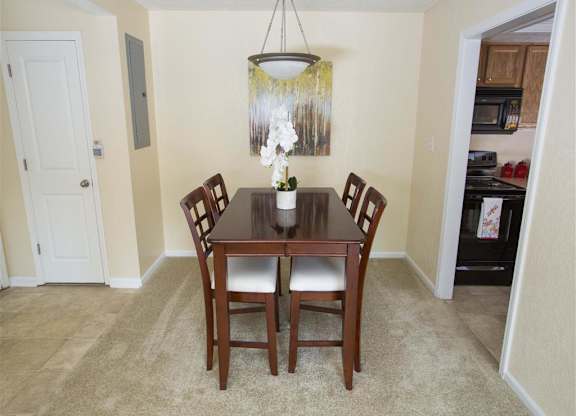 Dining Room at Woodland Springs Apartment Homes, Carmel, IN