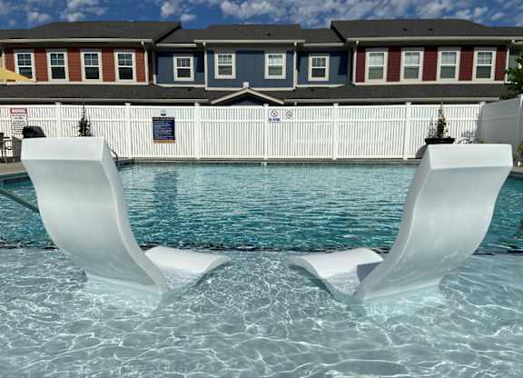 Pool Shelf With Chairs