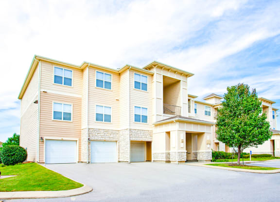 Garage parking available at Sonoma Grande Apartments in South Tulsa, OK 1, 2 & 3 Bedrooms.
