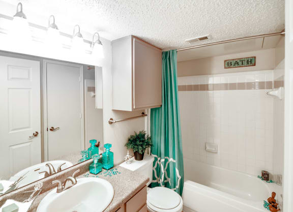 Spacious bathrooms
