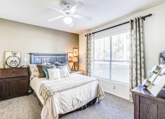 Light and bright bedrooms at Cypress Lake at Stonebriar in Frisco, TX!