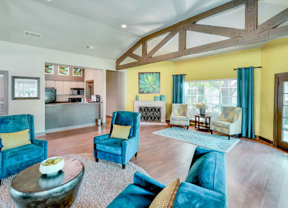 Clubhouse with lounge chairs