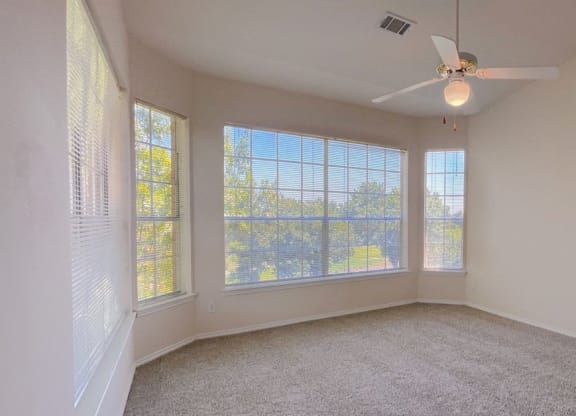 Spacious and bright windows at Turnberry Isle Apartments in Dallas, TX.