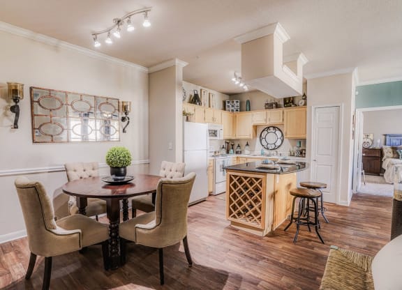 Large kitchens and dining rooms at Cypress Lake at Stonebriar in Frisco, TX!