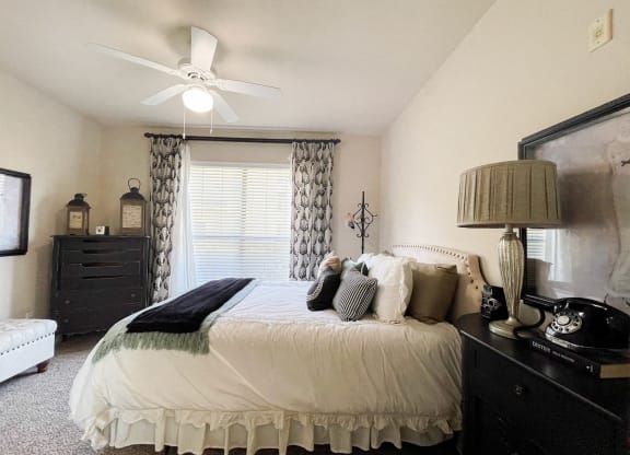 Bright and airy bedrooms at Cypress Lake at Stonebriar in Frisco, TX!