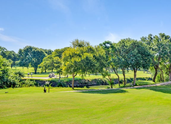 Golf course views at Turnberry Isle Apartments in Dallas, TX offers 1,2 and 3 Bedroom Apartment Homes.