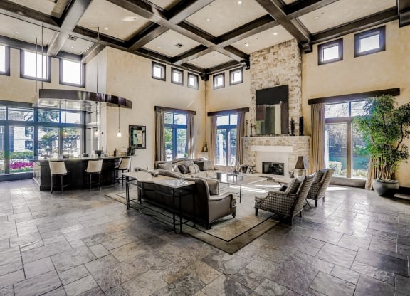 Light and bright leasing office at Cypress Lake at Stonebriar in Frisco, TX!