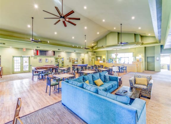 Spacious clubhouse of Country Club at Valley View Senior Apartments in Las Vegas, NV, For Rent. Now leasing 1 and 2 bedroom apartments.