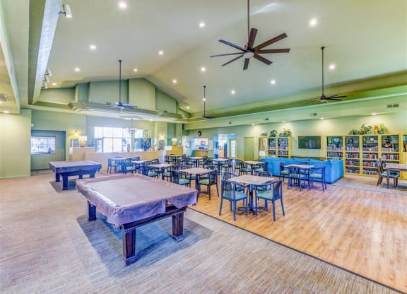 Pool Tables of Country Club at Valley View Senior Apartments in Las Vegas, NV, For Rent. Now leasing 1 and 2 bedroom apartments.
