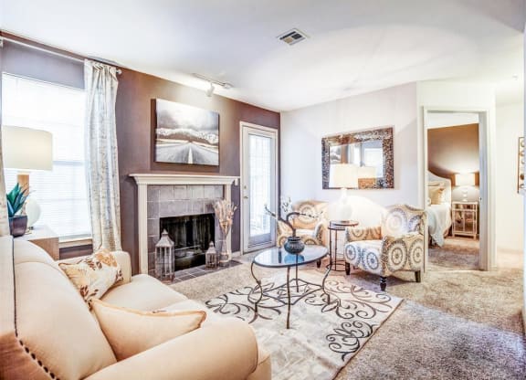 Riverside Park Apartments Tulsa For Rent Living Room