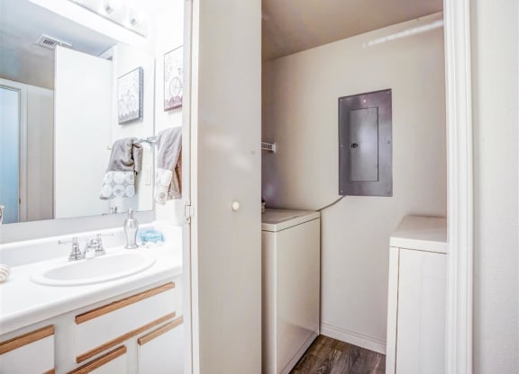 Riverside Park Apartments Tulsa Washer and Dryer Included in Laundry Room