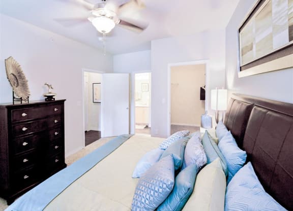 Spacious bedrooms and closets at v