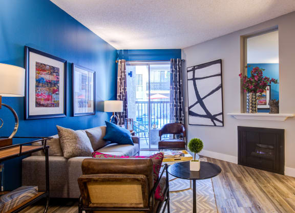 our apartments showcase a beautiful living room