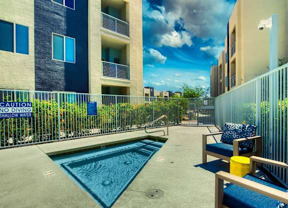 A pool  at Craft at Gilbert and Baseline Apartments, Mesa, 85204