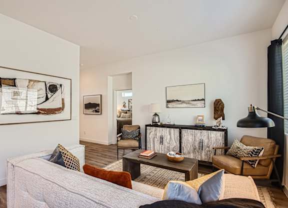 Soft and Refreshing Living Room at Hampton Meridian, Apache Junction, AZ, Arizona