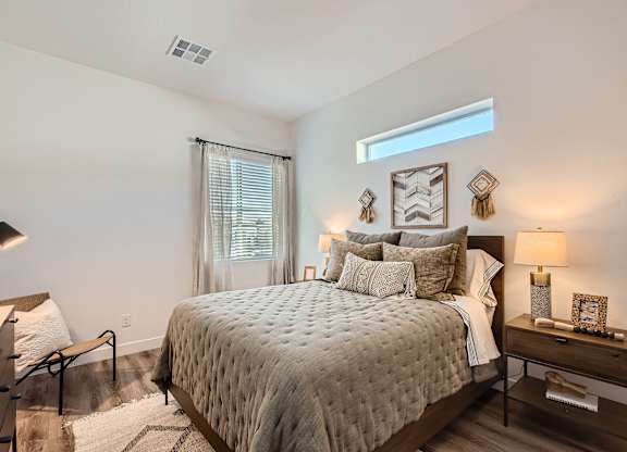 Comfortable Bedroom With Large Window at Hampton Meridian, Apache Junction, AZ, Arizona, 85120