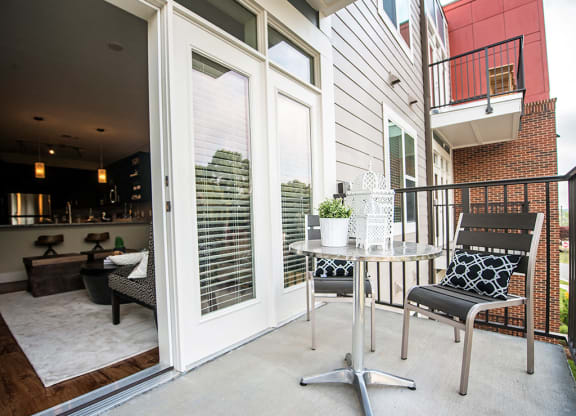 Large Private Patios & Balconies at Link Apartments® Brookstown, Winston Salem, NC, 27101