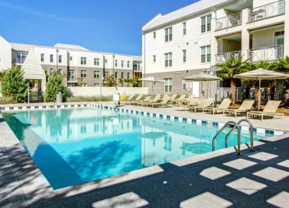 Resort-style Saltwater Pool at Link Apartments® Mixson, North Charleston, SC, 29405