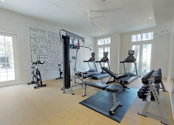 24/7 fitness center at Link Apartments® Mixson, North Charleston, SC, 29405