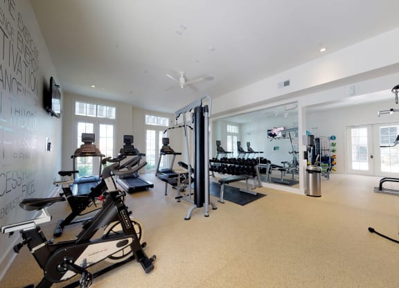 24/7 fitness and yoga center at Link Apartments® Mixson, North Charleston, 29405
