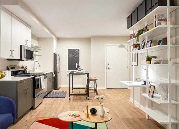 Living Room  View at Link Apartments® Canvas, Atlanta, GA