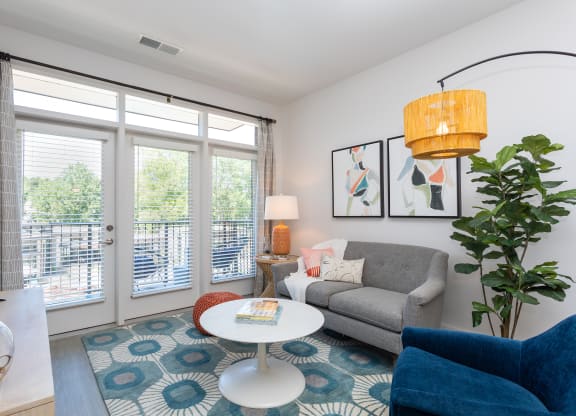 Living room interior2 at Link Apartments® Linden, North Carolina, 27517