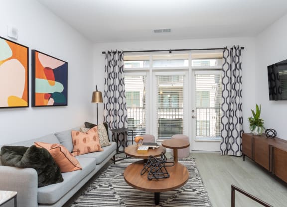 Living room interior1 at Link Apartments® Linden, North Carolina