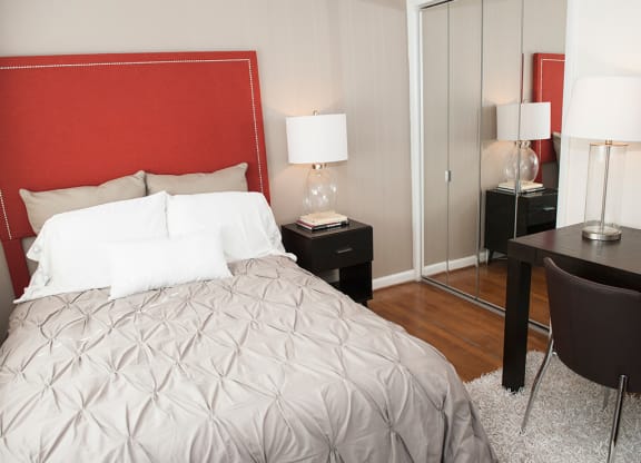Spacious Bedroom With Comfortable Bed at Glen Lennox Apartments, Chapel Hill, 27514