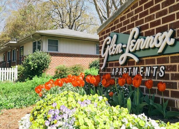 Property Signage at Glen Lennox Apartments, Chapel Hill, North Carolina