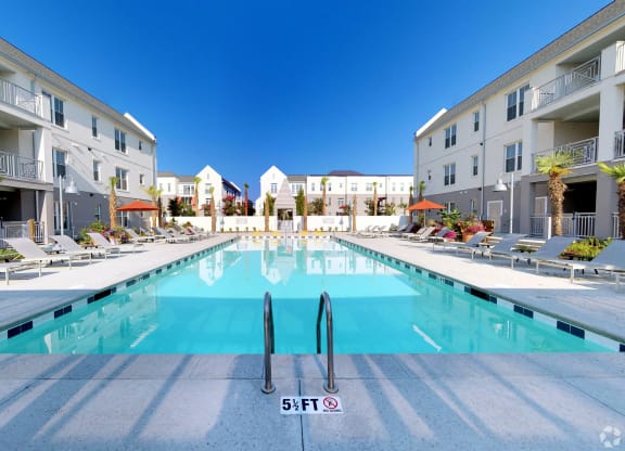 Extra large swimming pool at Link Apartments® Mixson, South Carolina