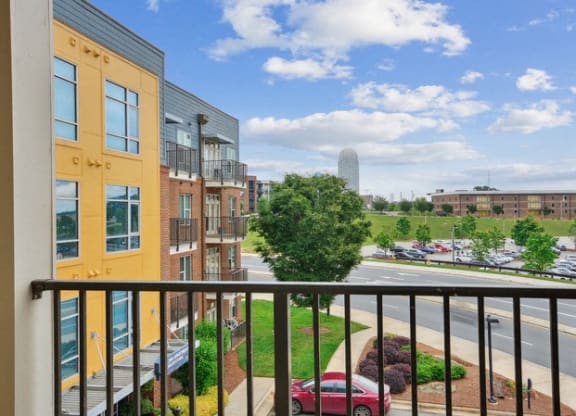 Balcony at Link Apartments® Brookstown, Winston Salem
