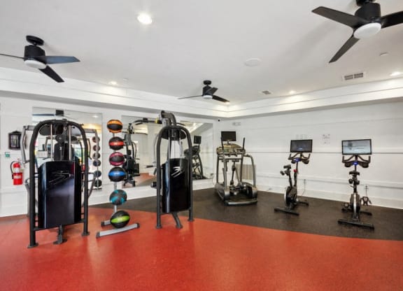 Modern Fitness Center at Link Apartments® Brookstown, Winston Salem, North Carolina