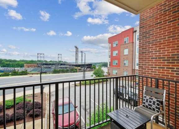 Balcony at Link Apartments® Brookstown, North Carolina