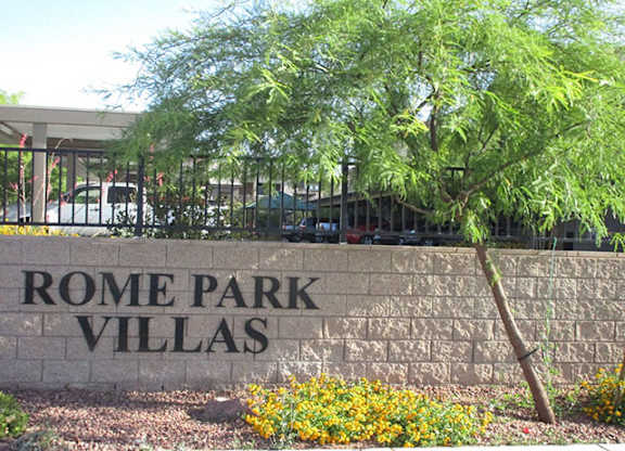 Signage at Rome Park Villas, North Las Vegas, Nevada