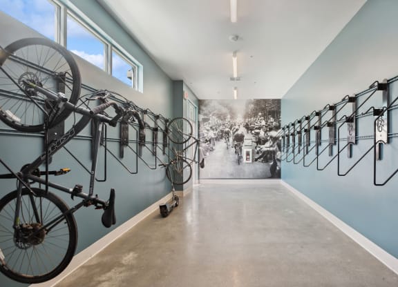 Bike storage room at Brix 325